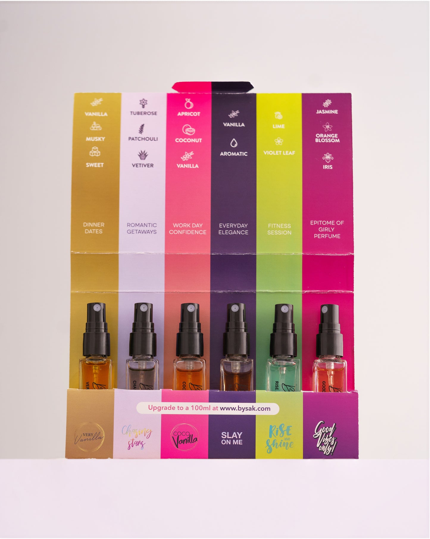 Bysak Perfume Palette - Set of 6 Testers - 8ml