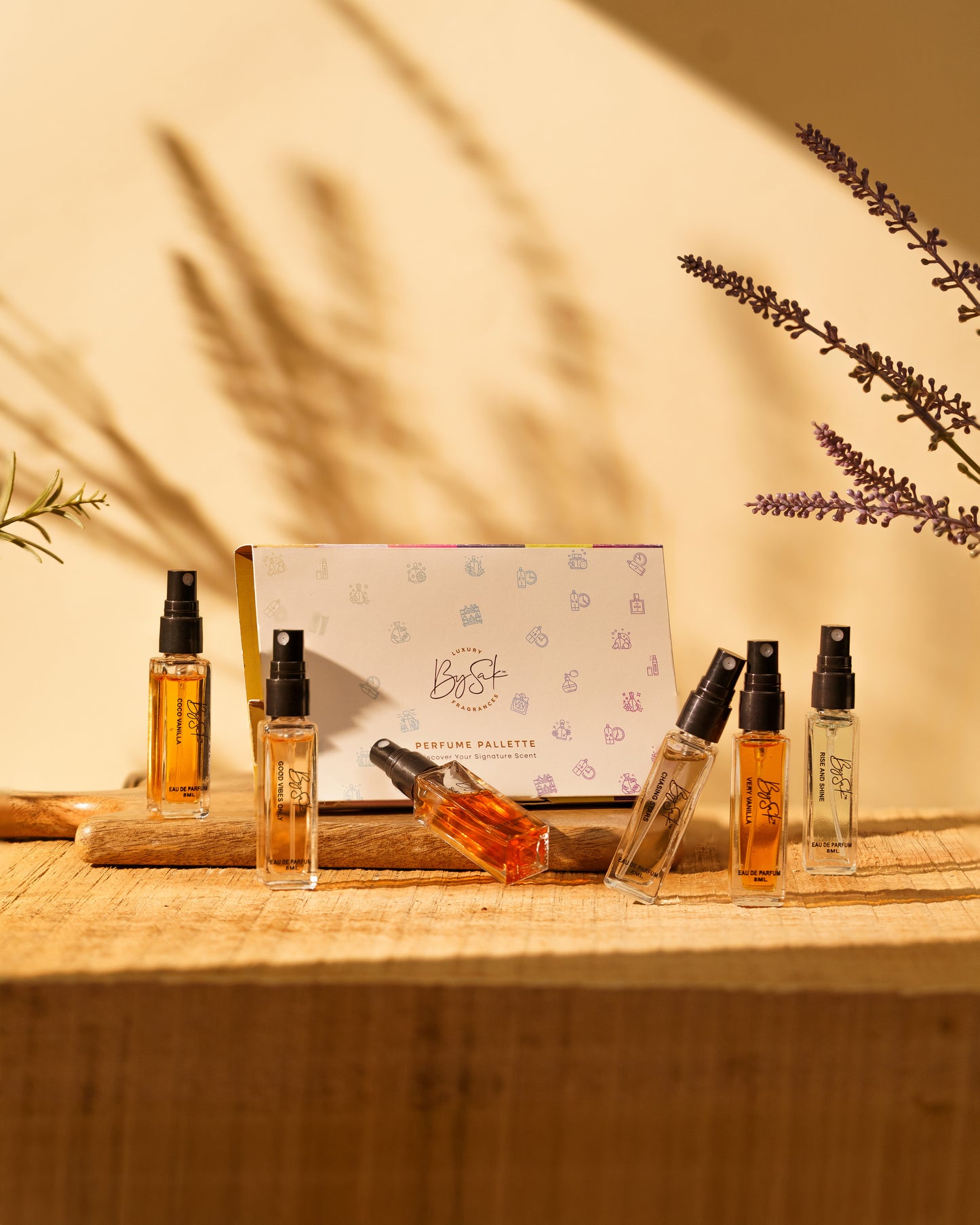 Bysak Perfume Palette - Set of 6 Testers - 8ml