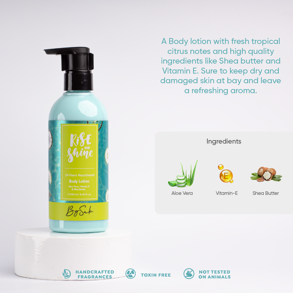 Get Shower Gel Free with Body Lotion - Rise and Shine 250ml