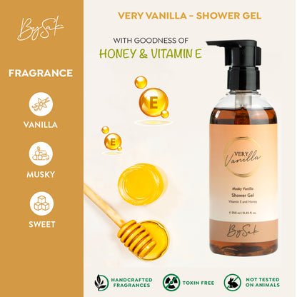 Shower To Scent-Sation Combo - Buy 1 Get 2 Free - Very Vanilla