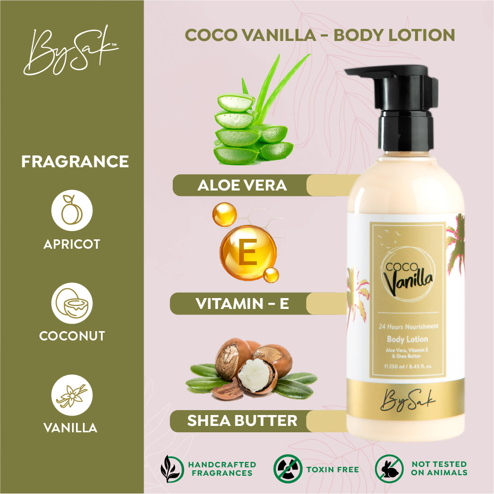 Coco Vanilla - Body Lotion - BySakWellness
