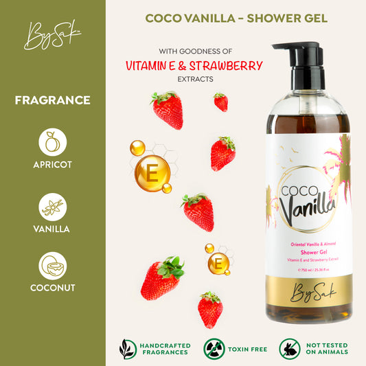 Coco Vanilla - Shower Gel - BySakWellness