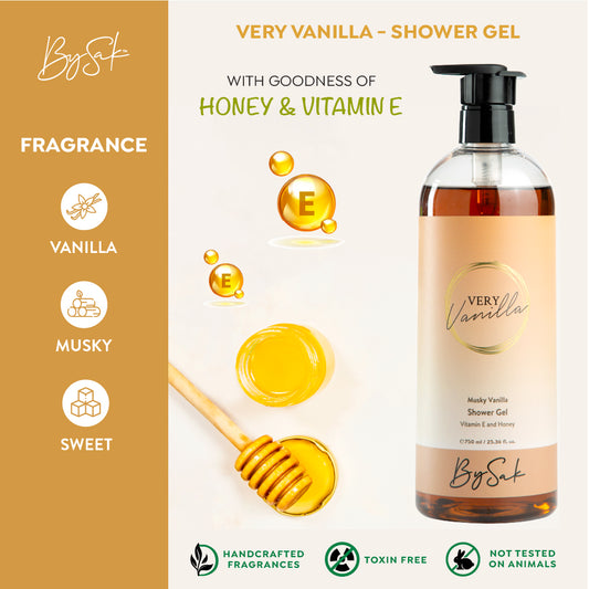 Very Vanilla - Shower Gel - BySakWellness